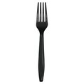 Touch Of Color Black Plastic Forks, 7", 600PK 010467B